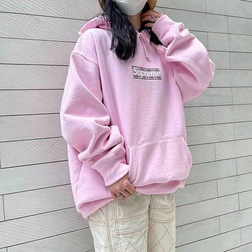 シュプリーム x バーバリー パーカー コラボ SUPREME × BURBERRY BOX LOGO フードパーカー