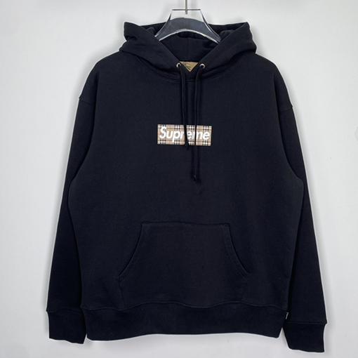 シュプリーム x バーバリー パーカー コラボ SUPREME × BURBERRY BOX LOGO フードパーカー