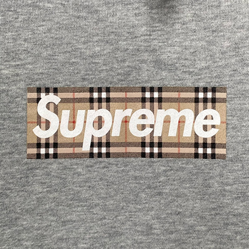 シュプリーム x バーバリー パーカー コラボ SUPREME × BURBERRY BOX LOGO フードパーカー
