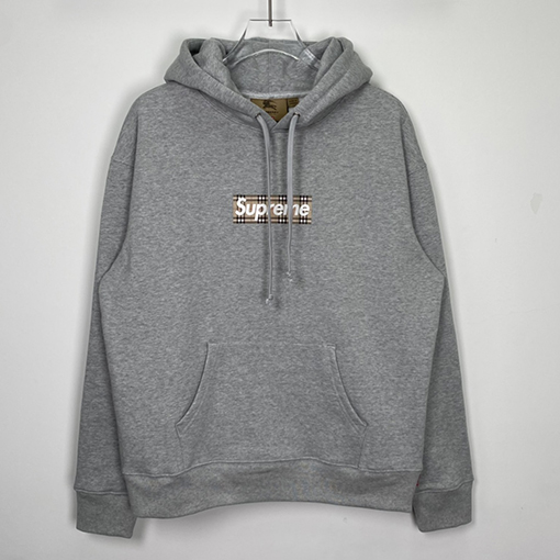 シュプリーム x バーバリー パーカー コラボ SUPREME × BURBERRY BOX LOGO フードパーカー