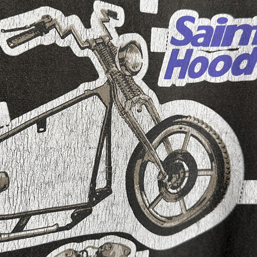 セント マイケル 半袖Tシャツ スーパーコピー SAINT MICHAEL X NEIGHBORHOOD スカルバイクティー