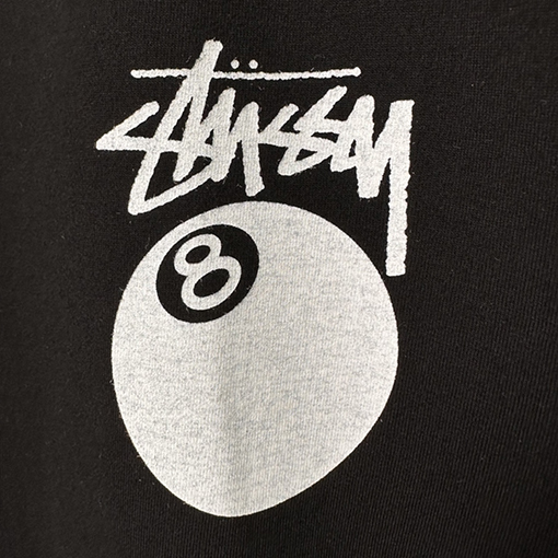 ステューシー 半袖Tシャツ スーパーコピー 夏日系列 グラフィティ ブラック8 ロゴ文字プリントショートスリーブTシャツ