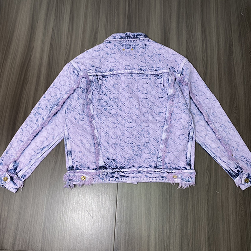 ヴィトン MONOGRAM モノグラム 刺繍フリンジ デニムジャケット