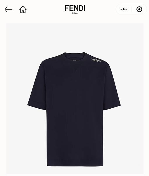 フェンディ 半袖Tシャツ スーパーコピー FENDI ROMA ロゴ メンズファッション通販 2色