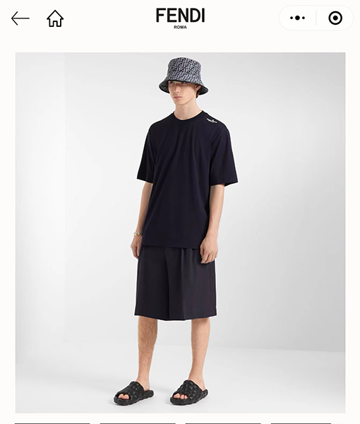 フェンディ 半袖Tシャツ スーパーコピー FENDI ROMA ロゴ メンズファッション通販 2色