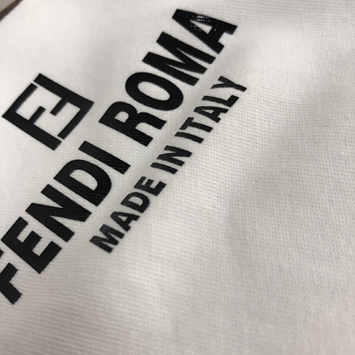 フェンディ 半袖Tシャツ スーパーコピー FENDI ROMA ロゴ メンズファッション通販 2色