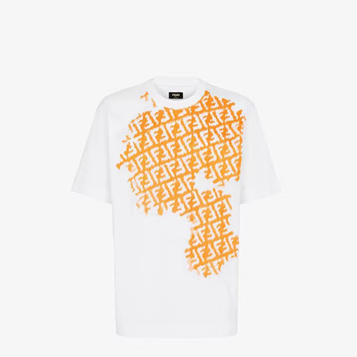 フェンディ 半袖Tシャツ スーパーコピー ダブルFロゴをフルプリントしたアイテム