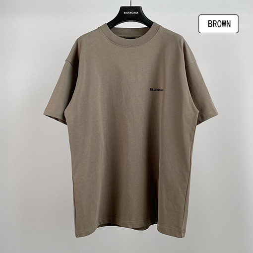 バレンシアガ 半袖Tシャツ BALENCIAGA 前後にロゴプリントのTシャツ 男女兼用