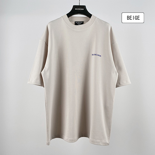 バレンシアガ 半袖Tシャツ BALENCIAGA 前後にロゴプリントのTシャツ 男女兼用