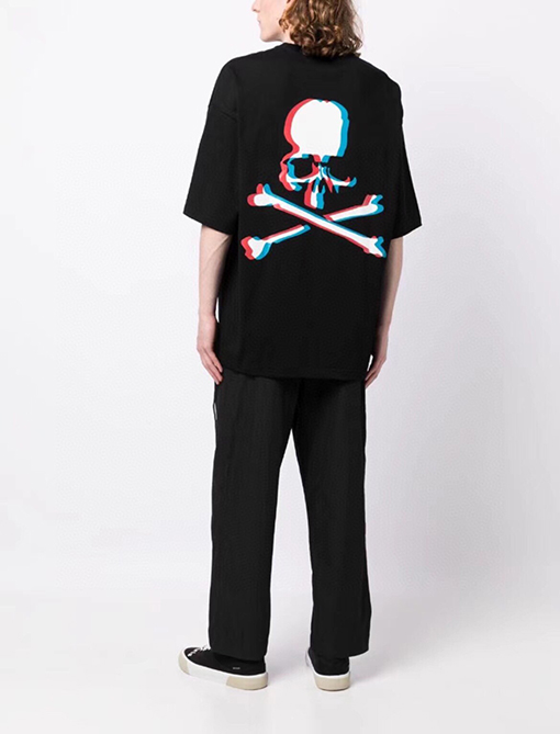 マスターマインド半袖Tシャツスーパーコピー   MASTERMIND  スカルロゴ！300gカスタムダブルガーゼ純綿のゆったりフィット
