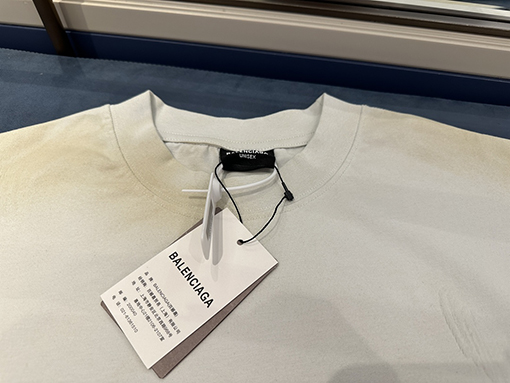 バレンシアガ半袖Tシャツ BALENCIAGA 手描きのダブルBショートスリーブTシャ