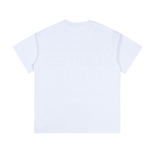 バーバリー半袖Tシャツコピー BURBERRY 星座プリントのコットンワイドシルエット半袖Tシャツ