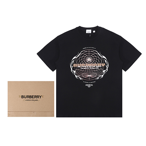 バーバリー半袖Tシャツコピー のボール型厚版プリントデザイン