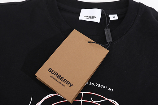 バーバリー半袖Tシャツコピー のボール型厚版プリントデザイン