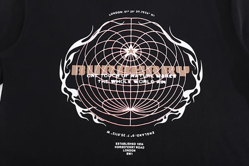 バーバリー半袖Tシャツコピー のボール型厚版プリントデザイン
