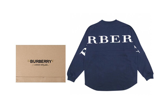 バーバリー 長袖 Tシャツスーパーコピー BURBERRY ロゴ文字プリント