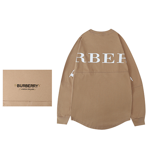 バーバリー 長袖 Tシャツスーパーコピー BURBERRY ロゴ文字プリント