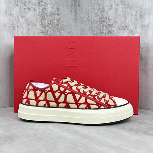 ヴァレンティノ スニーカ スーパーコピー VALENTINO ロゴプリントのローカットスポーツシューズ
