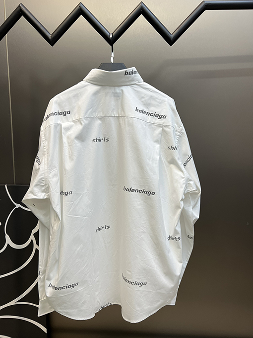 バレンシアガ シャツ コピー balenciaga  shirts プリント柄の長袖シャツ