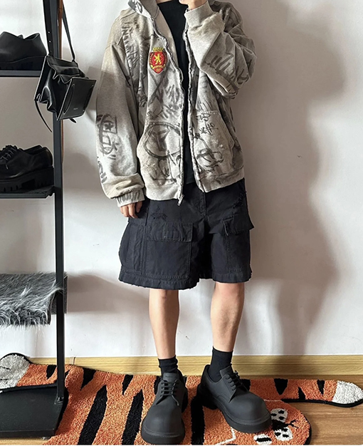 バレンシアガスウェットパンツ スーパーコピー メンズ ショート ハーフパンツ