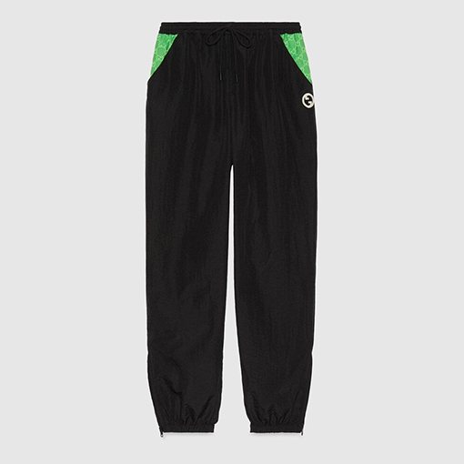 グッチスウェットパンツ スーパーコピー ダブルGロゴナイロンパンツ