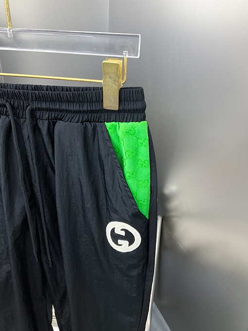 グッチスウェットパンツ スーパーコピー ダブルGロゴナイロンパンツ