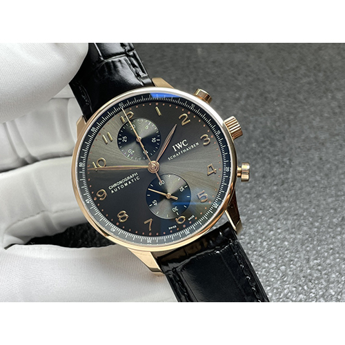 IWC コピー  ローズゴールドグレーの男性用時計