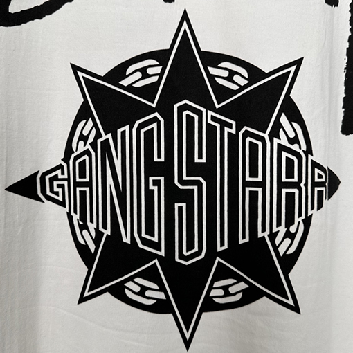 ステューシー半袖 Tシャツ  スーパーコピー　STUSSY X GANG STARR TEE GS 人物プリントの半袖Tシャツ