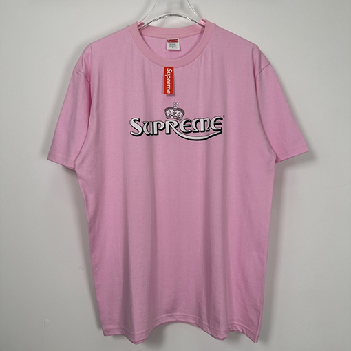 シュプリーム 半袖 Tシャツ スーパーコピー supreme 皇冠アルファベットプリントの半袖Tシャツ