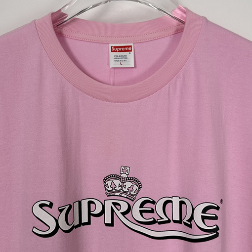 シュプリーム 半袖 Tシャツ スーパーコピー supreme 皇冠アルファベットプリントの半袖Tシャツ