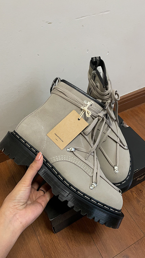 リックオウエンス ブーツ  スーパーコピー Rick Owens X  Dr.Martens コラボ シューズ