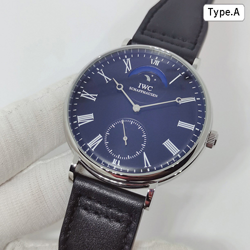IWC コピー ローマ数字インデックスカーフレザーストラップ自動巻ムーブメント 人気腕時計
