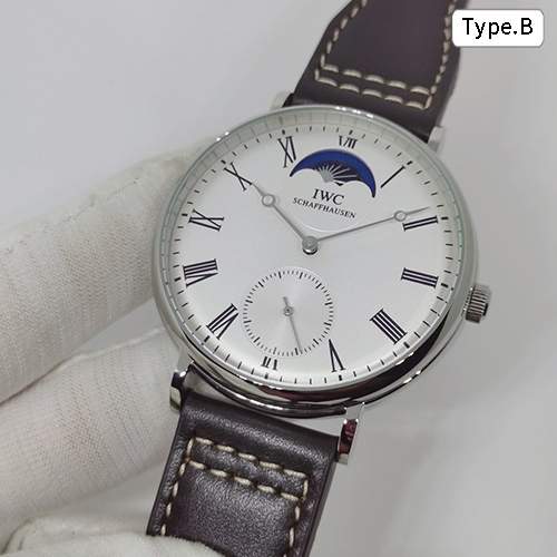 IWC コピー ローマ数字インデックスカーフレザーストラップ自動巻ムーブメント 人気腕時計