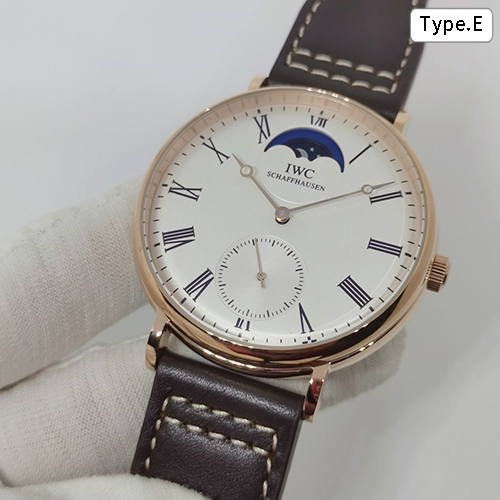 IWC コピー ローマ数字インデックスカーフレザーストラップ自動巻ムーブメント 人気腕時計