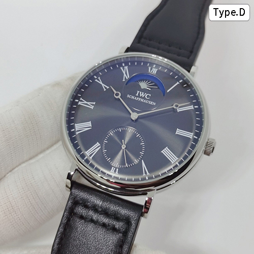 IWC コピー ローマ数字インデックスカーフレザーストラップ自動巻ムーブメント 人気腕時計