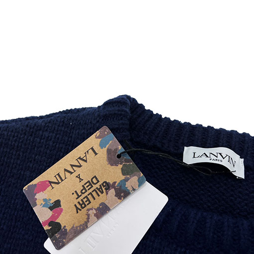 ランバンニットセータースーパーコピー Lanvin バットマンロゴのニットセーター