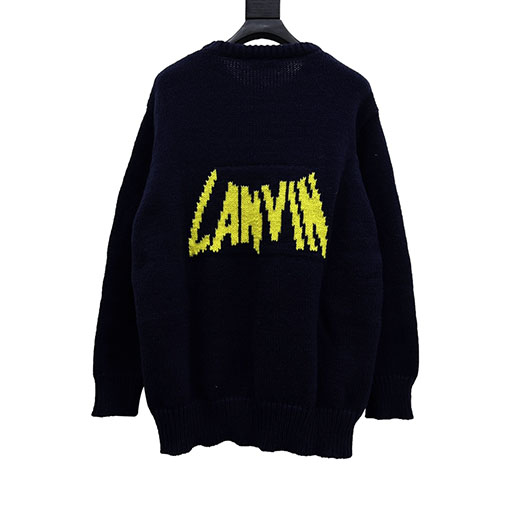 ランバンニットセータースーパーコピー Lanvin バットマンロゴのニットセーター