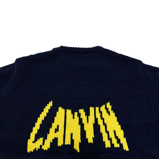 ランバンニットセータースーパーコピー    Lanvin バットマンロゴのニットセーター