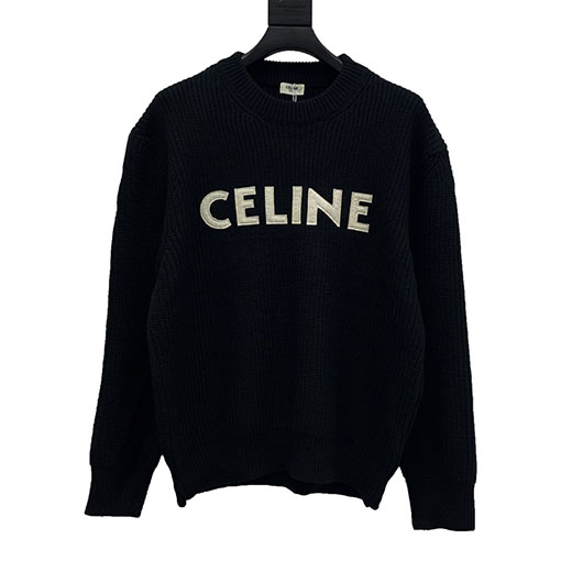 セリーヌ ニットコピー CELINE 秋冬 アルファベット ラウンドネック ニットセーター