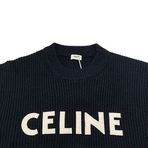 セリーヌ ニットコピー CELINE 秋冬 アルファベット ラウンドネック ニットセーター