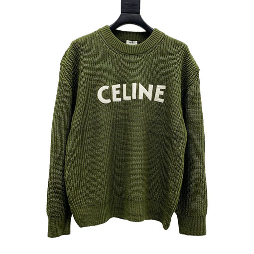 セリーヌ ニットコピー CELINE 秋冬 アルファベット ラウンドネック ニットセーター