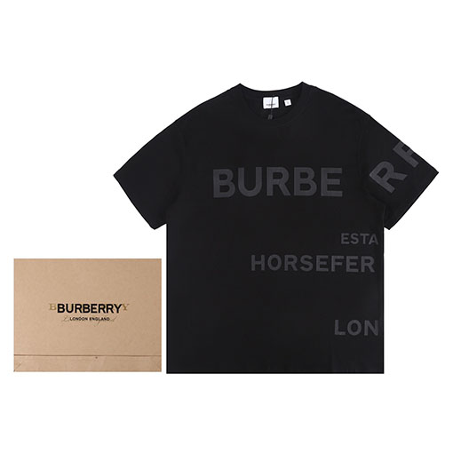 バーバリー半袖Tシャツスーパーコピー BURBERRYプリント半袖Tシャツメンズファッション通販
