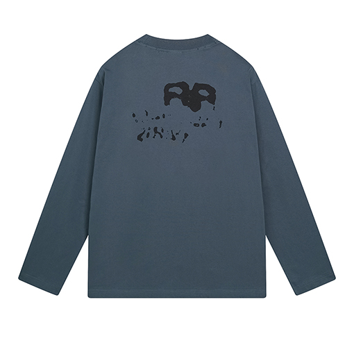 バレンシアガ 長袖 Tシャツコピー   BB手描きダビング風長袖Tシャツ