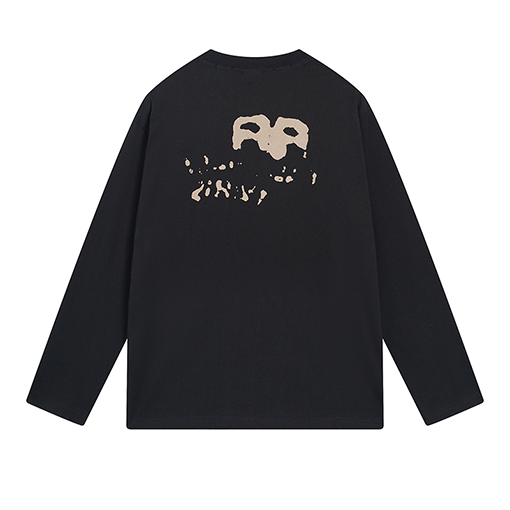 バレンシアガ 長袖 Tシャツコピー   BB手描きダビング風長袖Tシャツ