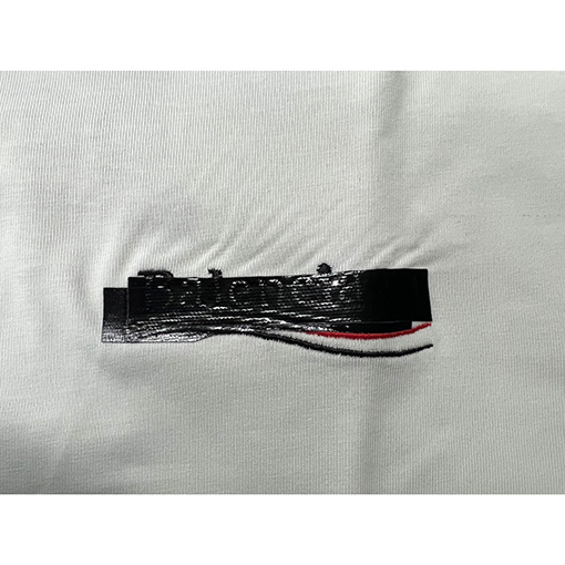 バレンシアガ 半袖Tシャツスーパーコピー  BALENCIAGA コーラ刺繍付きパッチワーク短袖