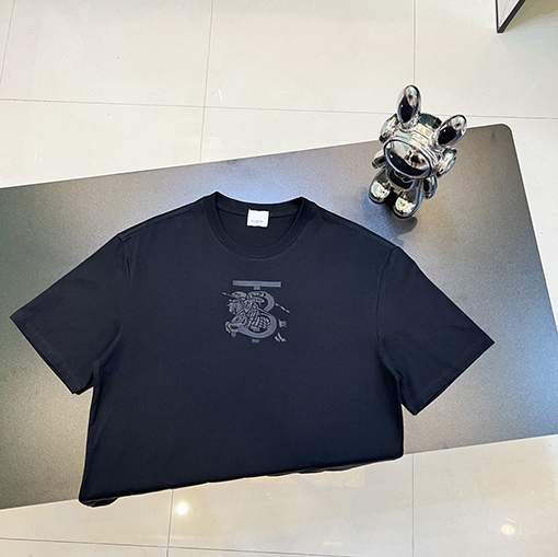 バーバリー TB 半袖Tシャツ スーパーコピー BURBERRYプリント半袖Tシャツメンズファッション
