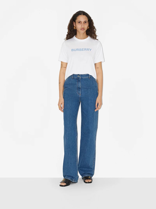 バーバリー半袖Tシャツ スーパーコピー BURBERRYクラシックな文字プリント半袖Tシャツ