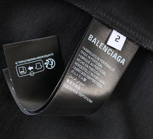 バレンシアガ 半袖Tシャツ スーパーコピー  BALENCIAGA レタリング刺繍ラウンドネック半袖Tシャツ