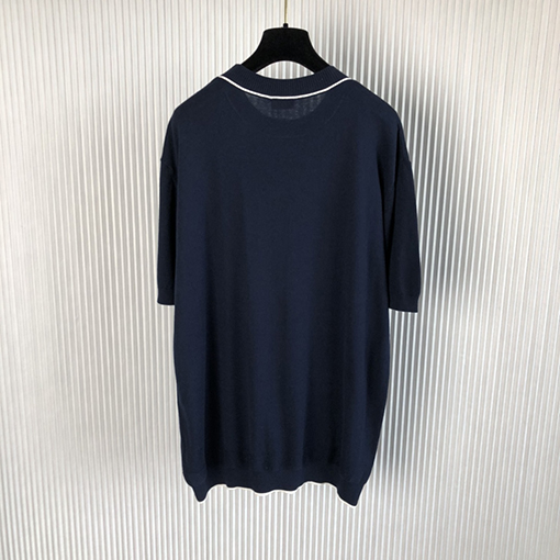 ディオール　CD Diamond パターンニット半袖Tシャツ