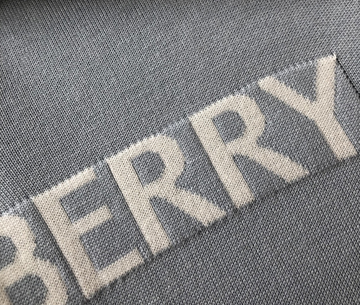 バーバリー ポロシャツ スーパーコピー BURBERRYロゴデザイン入りコットンウール混紡ポロシャツ